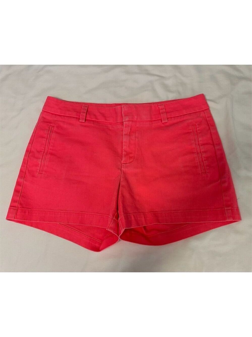 a.n.a Women's Pink Chino Twill Shorts Size 8 Casual Summer